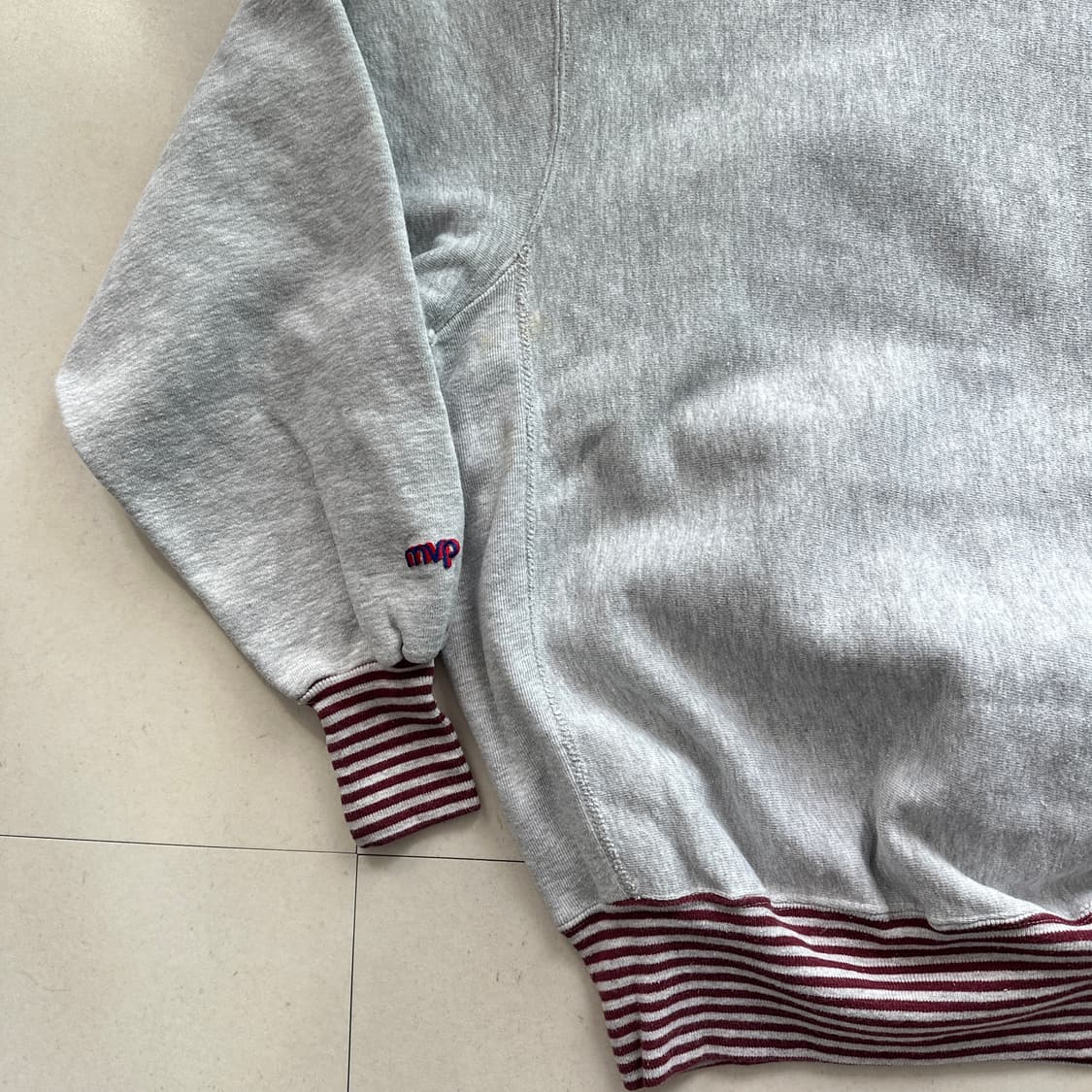 90s USA MVP 리버스위브 볼스테이트 맨투맨 XL 상품이미지9