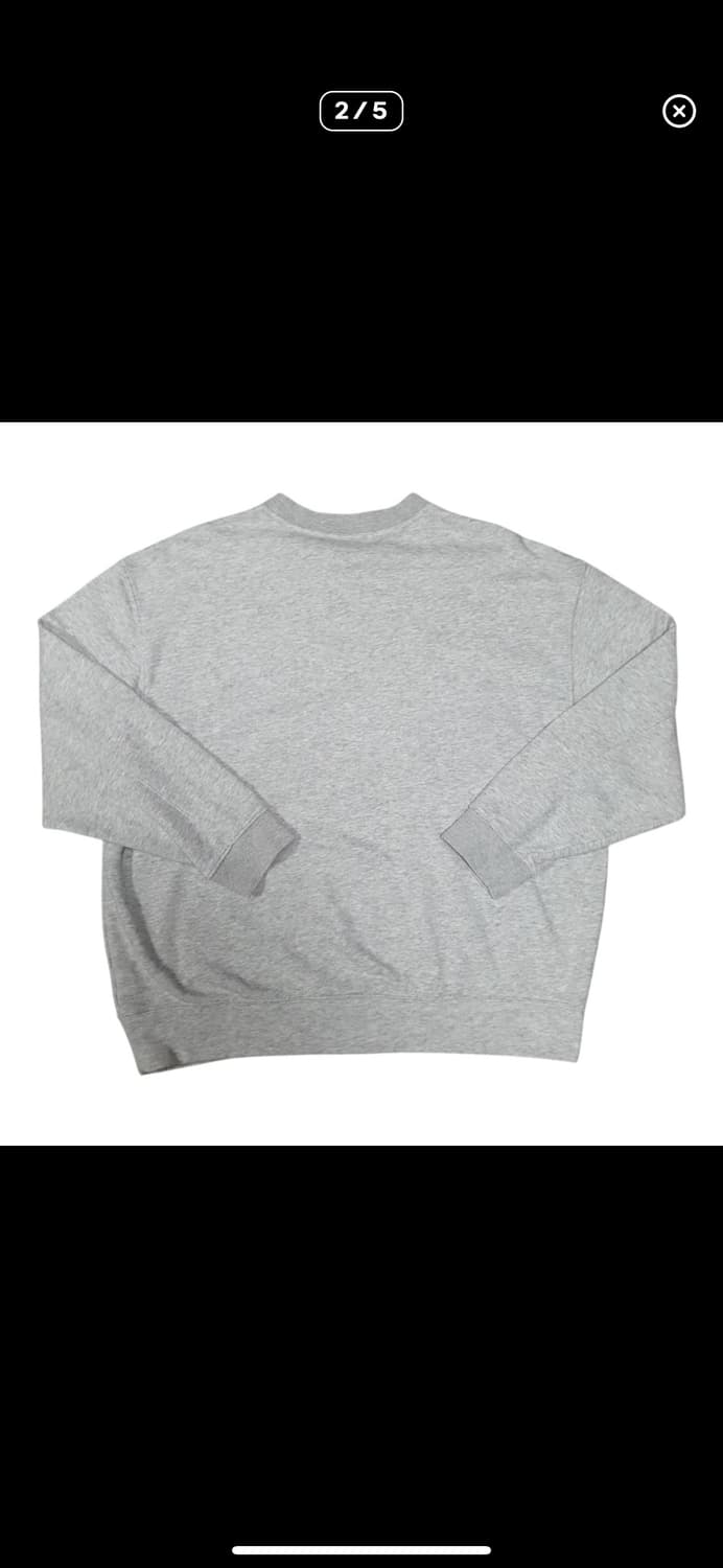 (바배) 아디다스 센터로고 그레이 맨투맨 상품이미지2