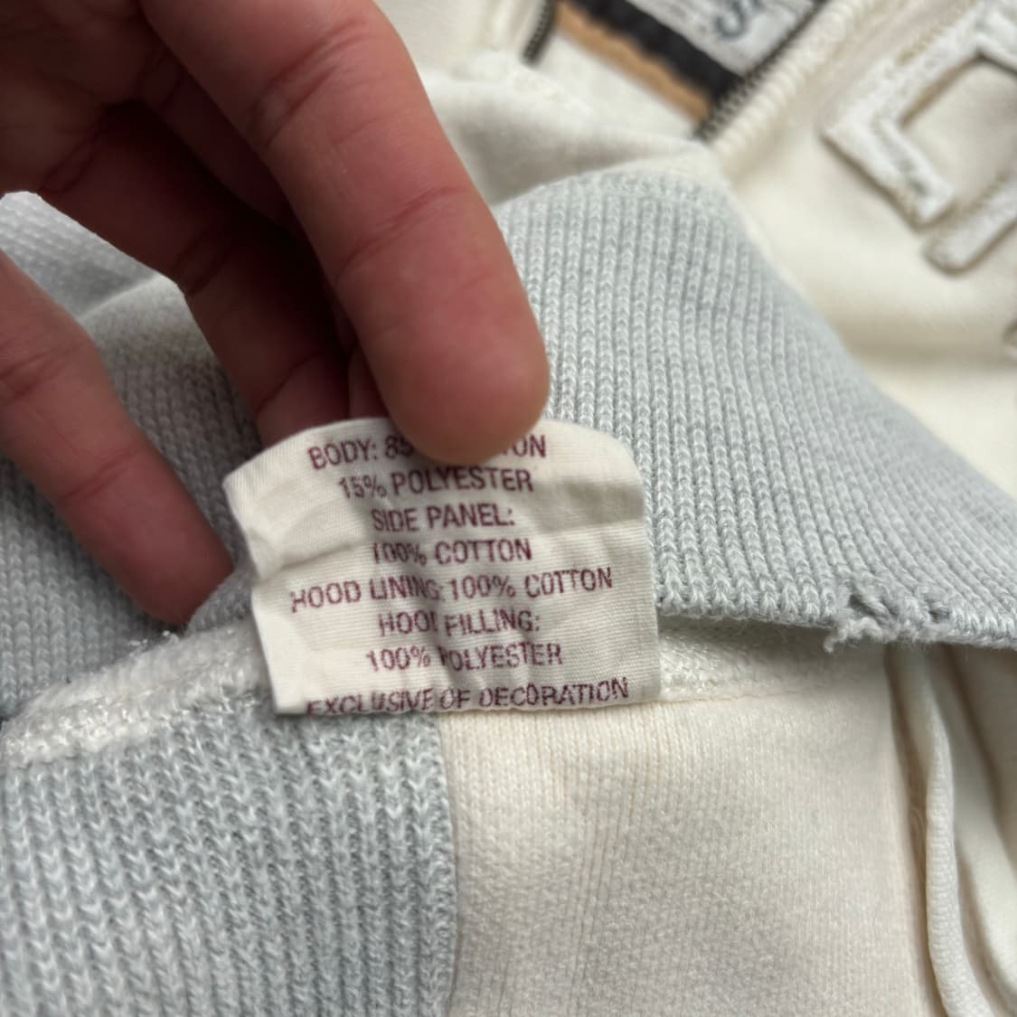 RUEHL NO 925 빈티지 화이트 후드집업 S 상품이미지8