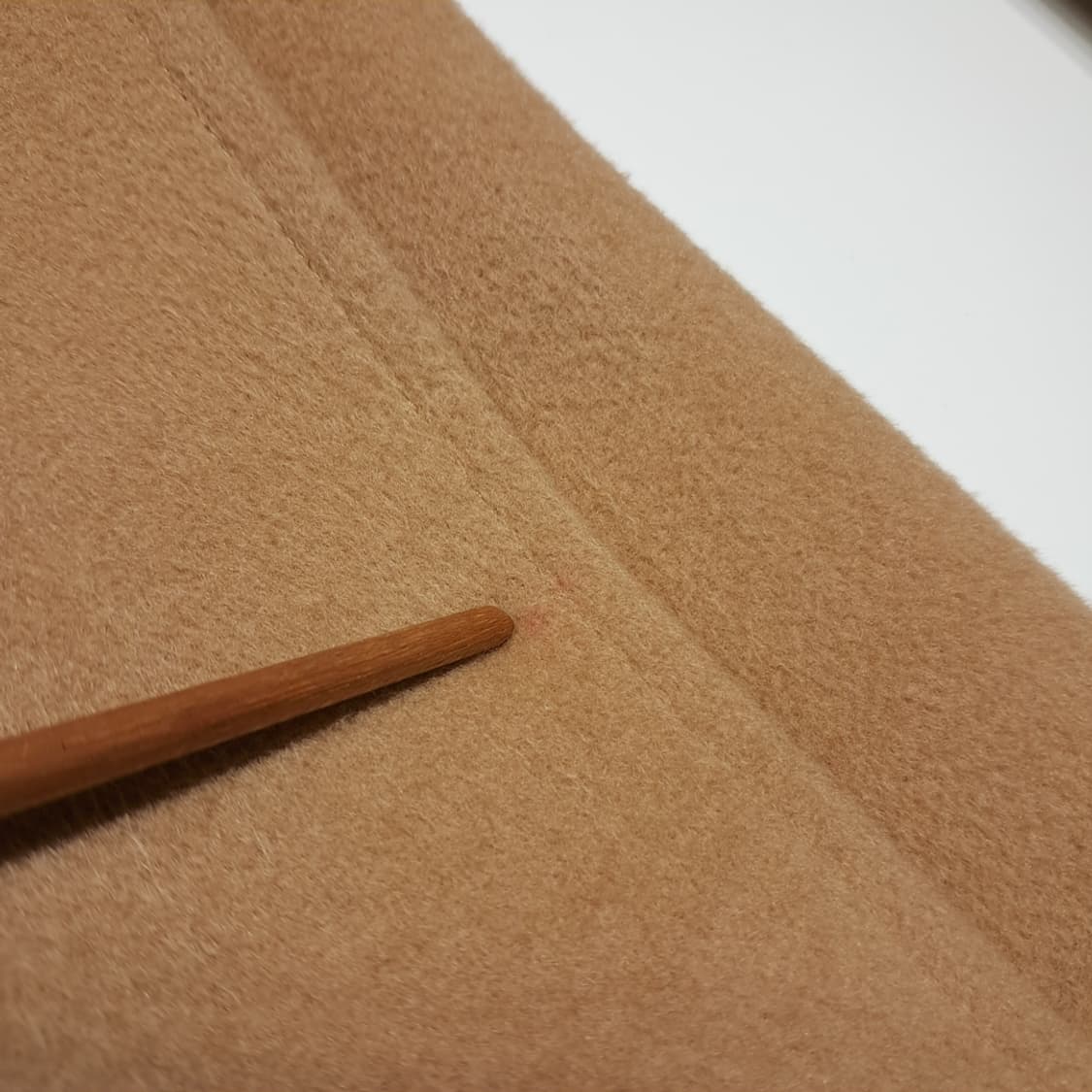 CL224 L 막스마라 90s 앙고라울 카멜 싱글 코트 상품이미지8