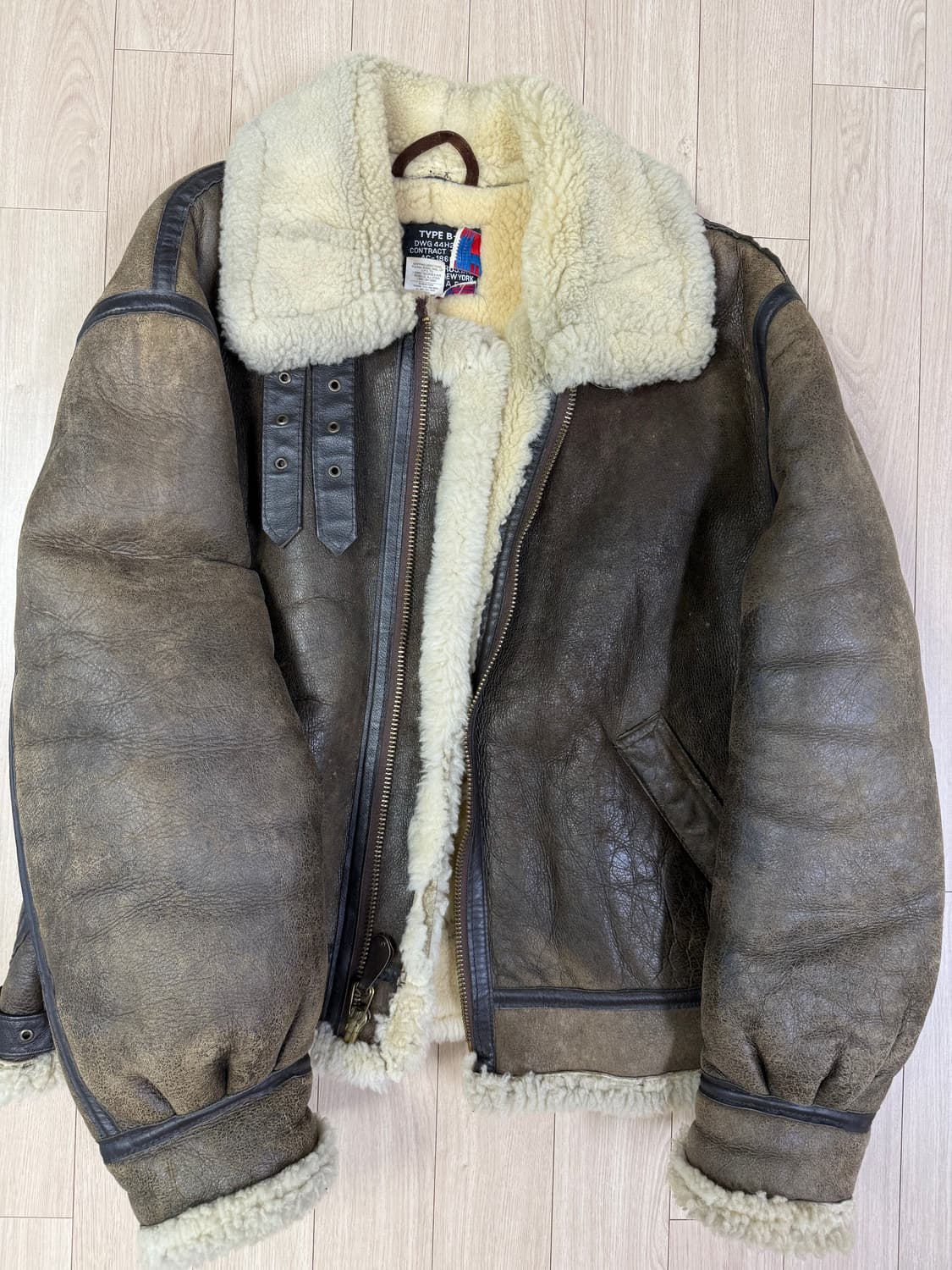 Schott 쇼트 b-3 리얼무스탕  상품이미지3
