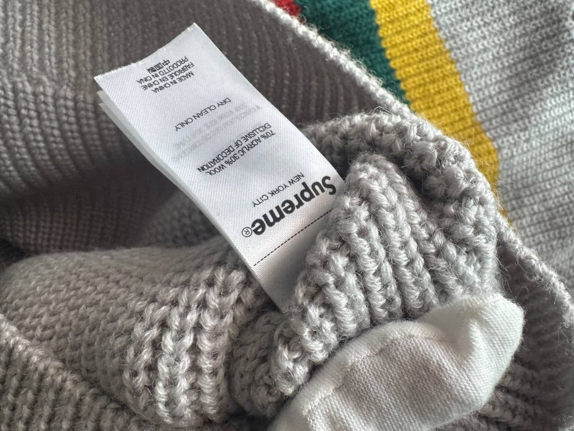 슈프림 스몰 박스 폴로 스웨터 그레이 -23FW 상품이미지4