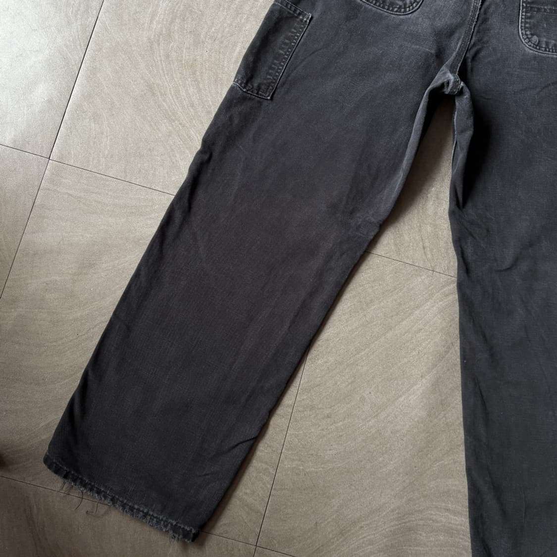 칼하트 정품 오리지널 블랙 싱글니 카펜터 팬츠 상품이미지3