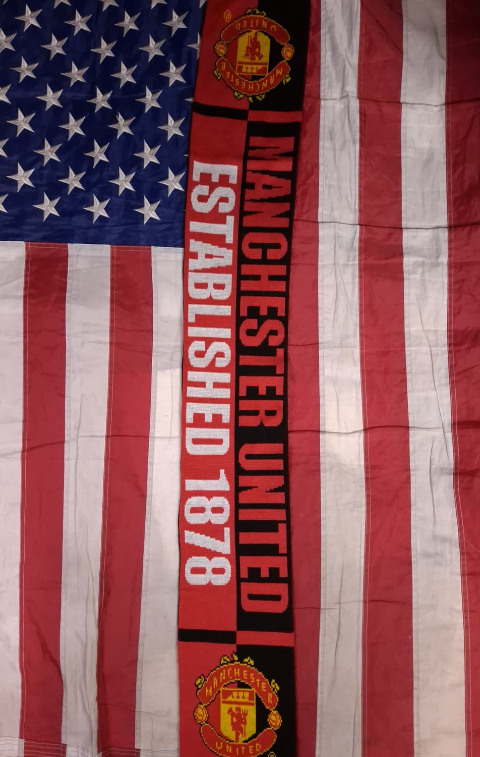 새제품급 오리지날 맨체스터유나이티드 리버서블 머플러 상품이미지4