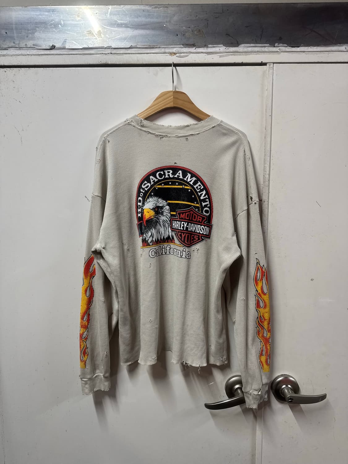 빈티지 와플 긴팔 상품이미지5