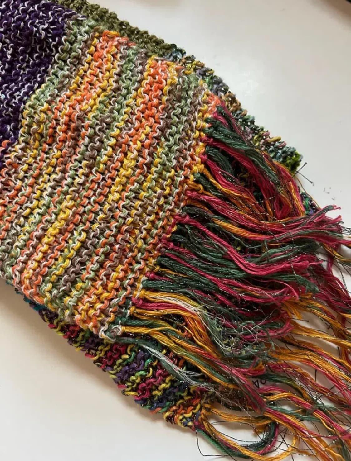 일본빈티지 무지개 머플러 목도리 그런지 에스닉 히피 y2k 아오이유우 상품이미지1