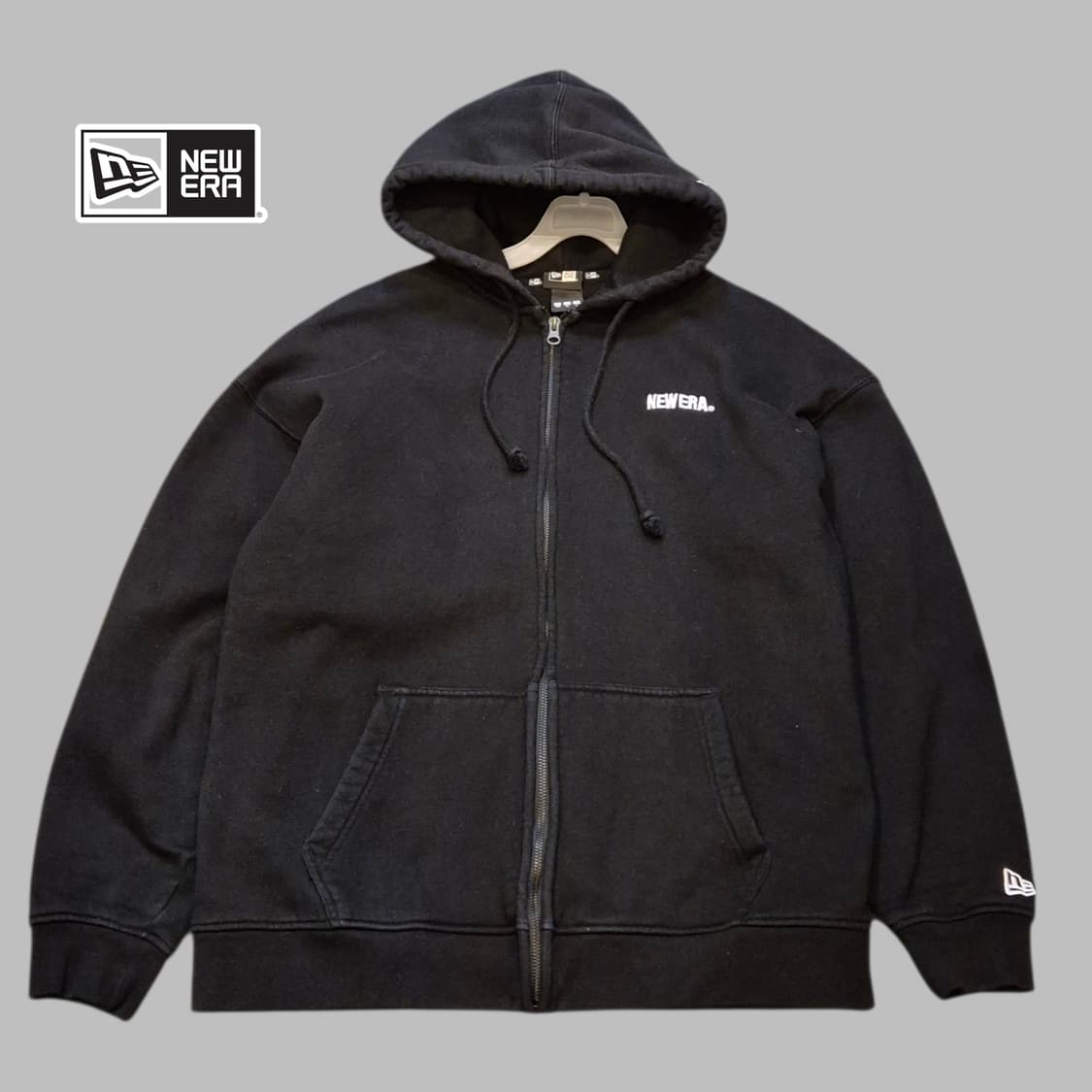 105 뉴에라 블랙 후드집업  상품이미지1