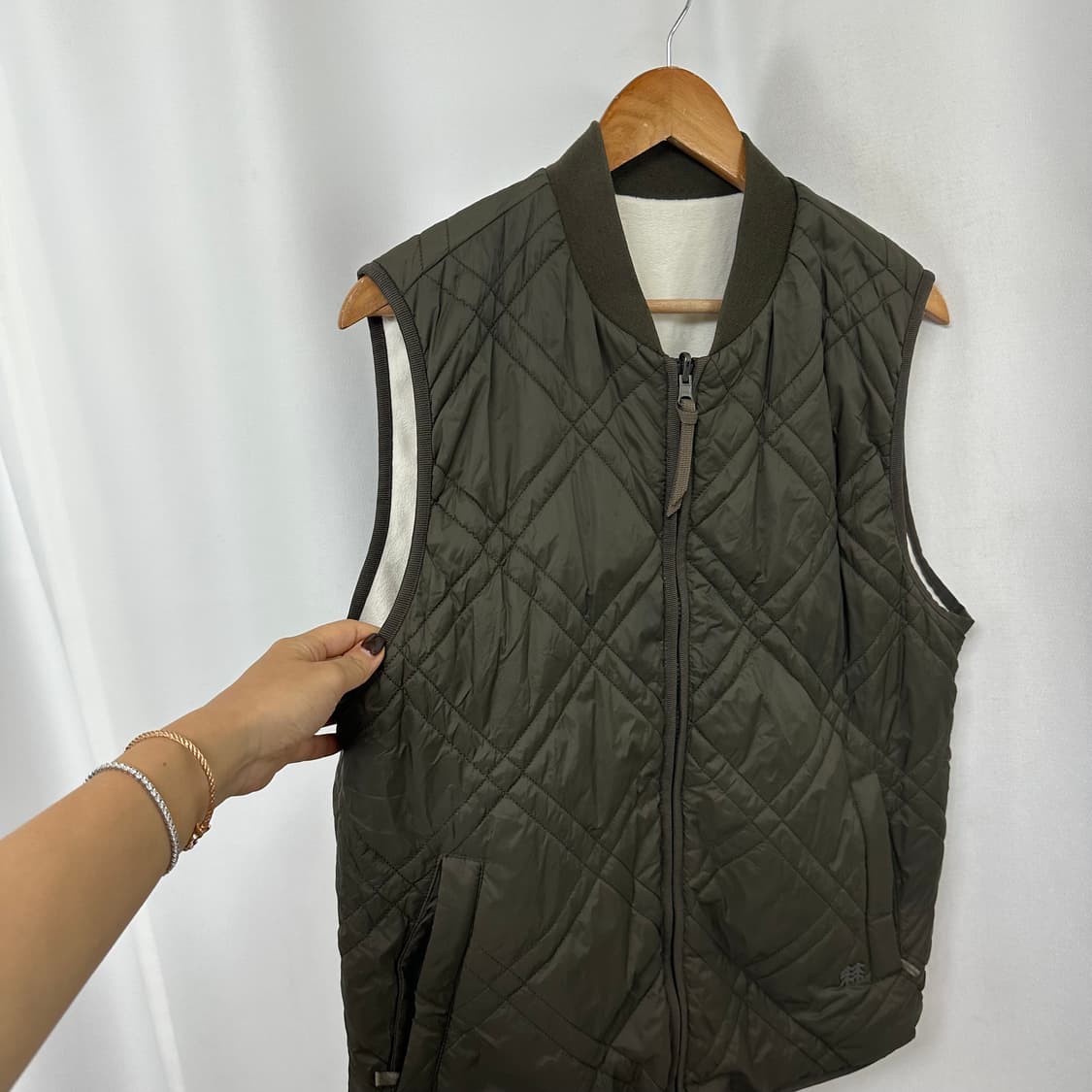   코오롱 남자 패딩조끼 기모 100   WT 상품이미지4