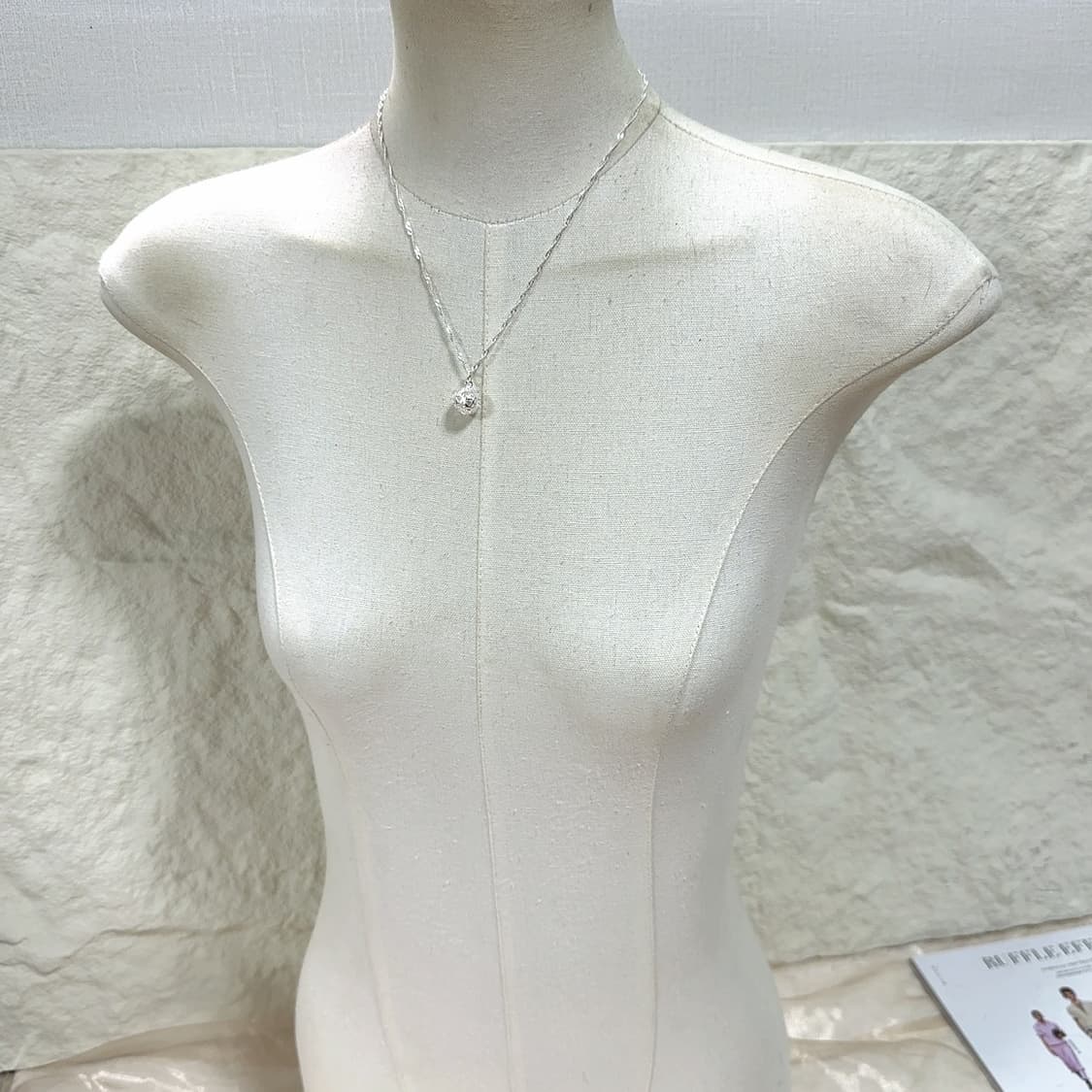 빈티지 925꽈배기체인 볼 목걸이 상품이미지1