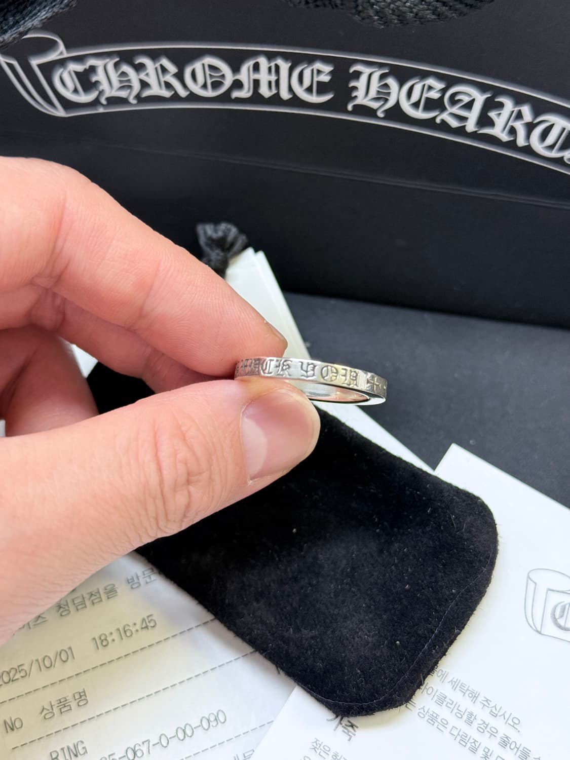 크롬하츠 퍽유링 3mm 상품이미지1