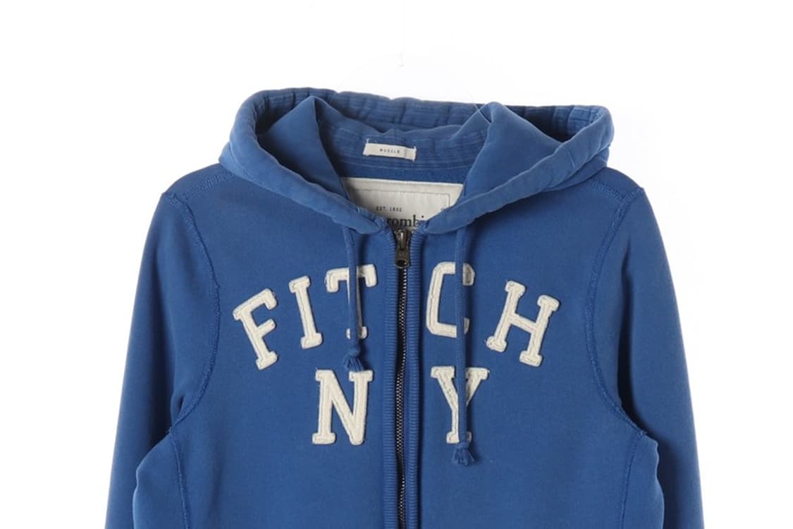 아베크롬비 앤 피치 머슬핏 아치 로고 후드집업 M 상품이미지3