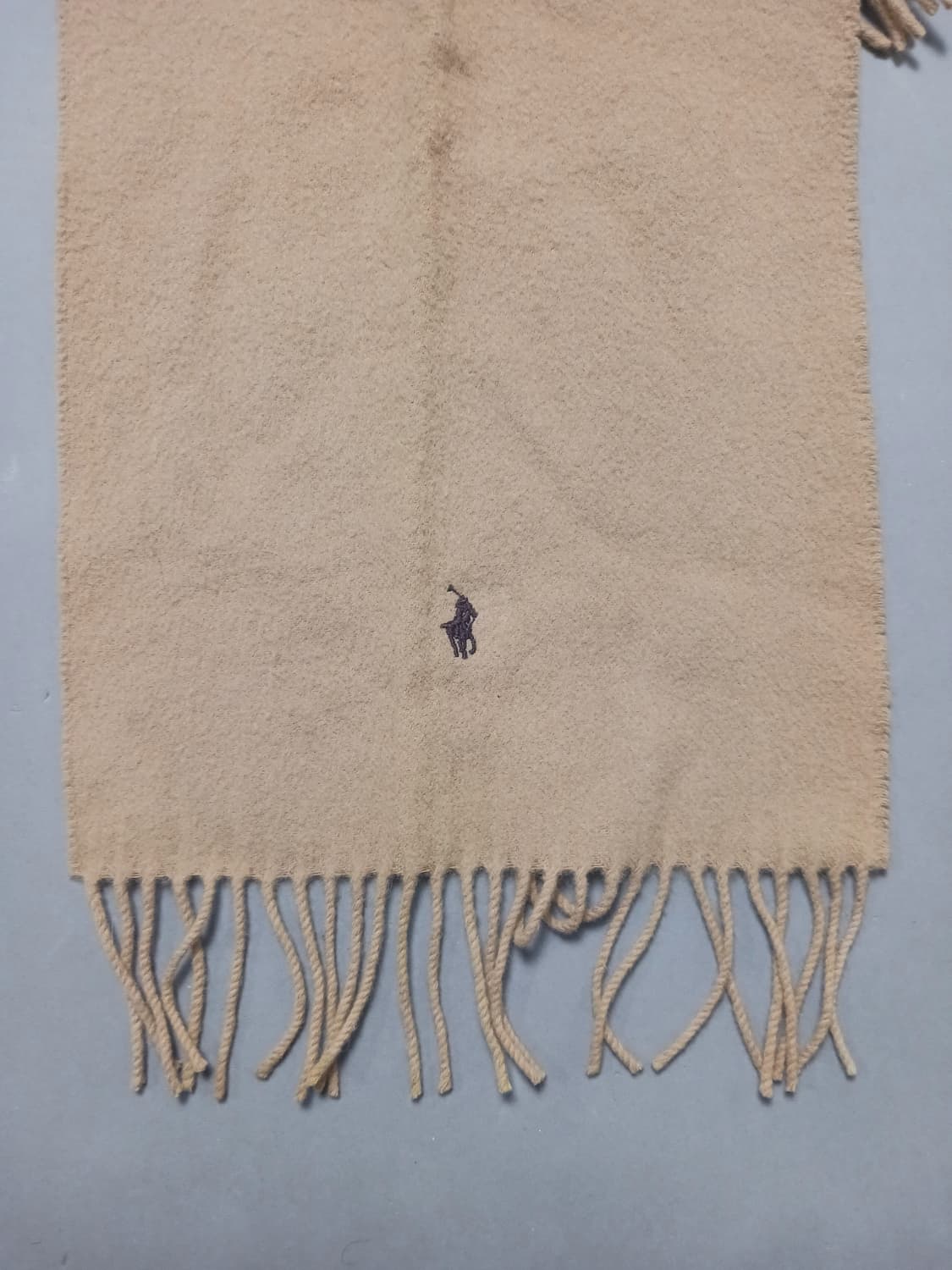 폴로 랄프로렌 베이지색 머플러 목도리 램스울 100% 상품이미지4