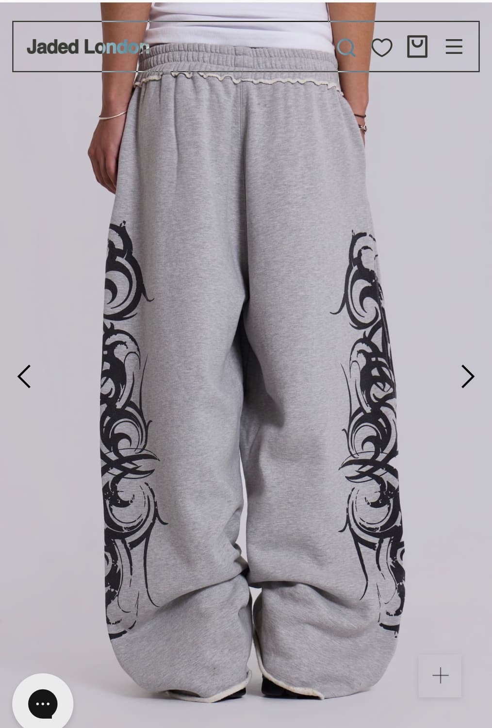 Jaded london Grey Baggy Blade Joggers 상품이미지5