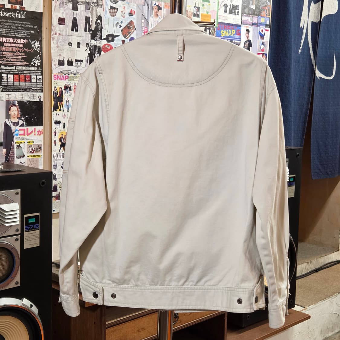 JPN 아이보리 포켓 포인트 워크 자켓 상품이미지6