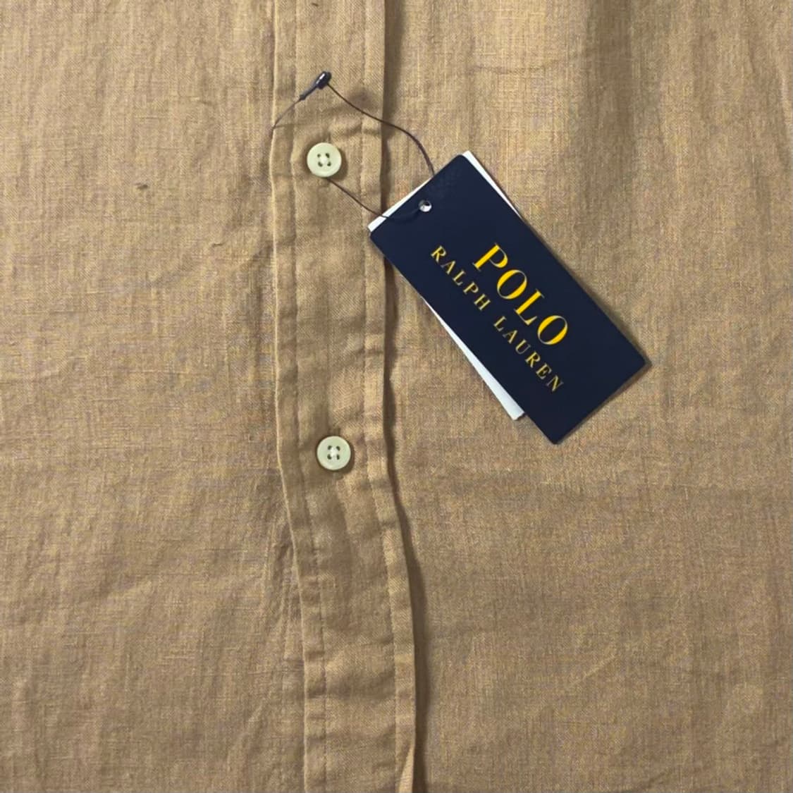 Polo  폴로 랄프로렌 신형 자수 린넨 베이지 데드스탁 셔츠  상품이미지4