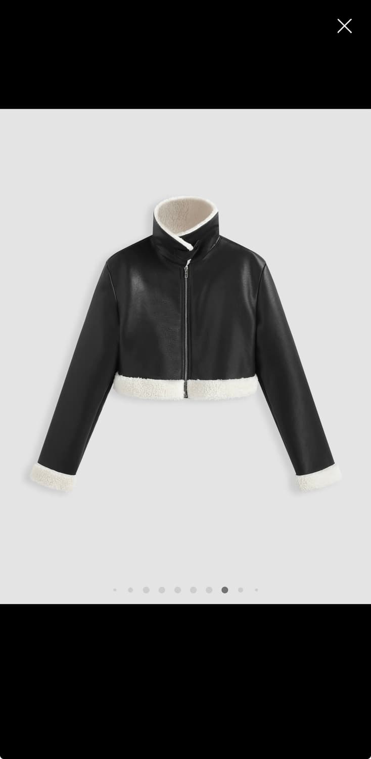 샵사이다 무스탕 블랙 상품이미지2