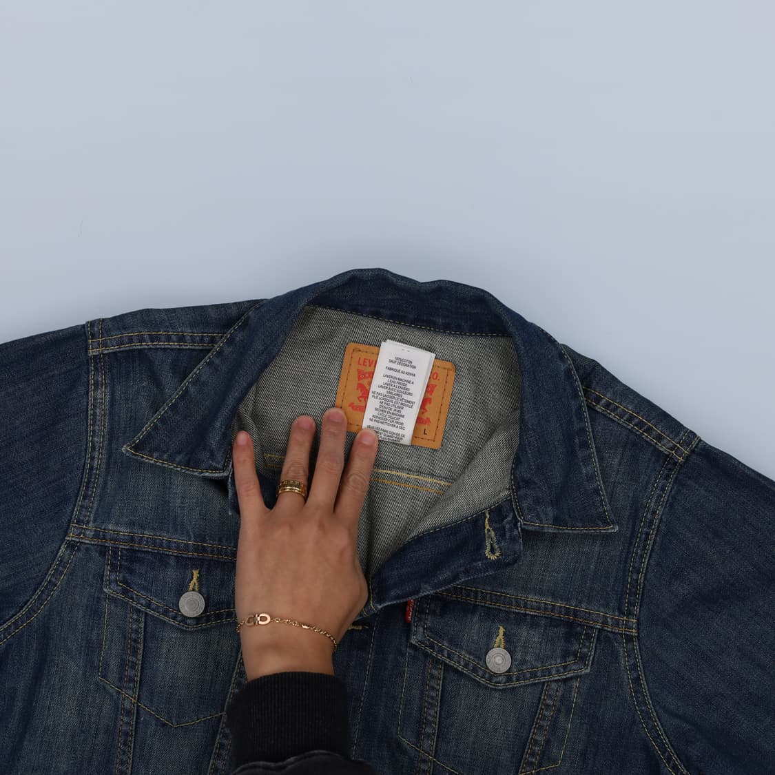 [LRG(12-13Y)] 리바이스 키즈여성 청자켓 데님자켓 1210H1 상품이미지4