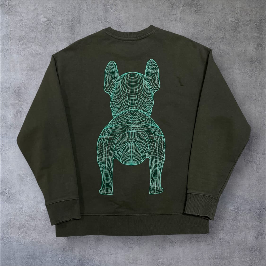 라이프워크 라독 빅로고 카키 맨투맨 상품이미지2