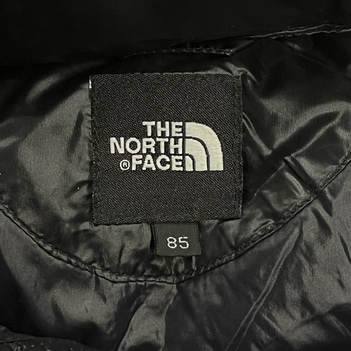 [정품/M] 노스페이스 후드 패딩 조끼 블랙 b14 상품이미지4