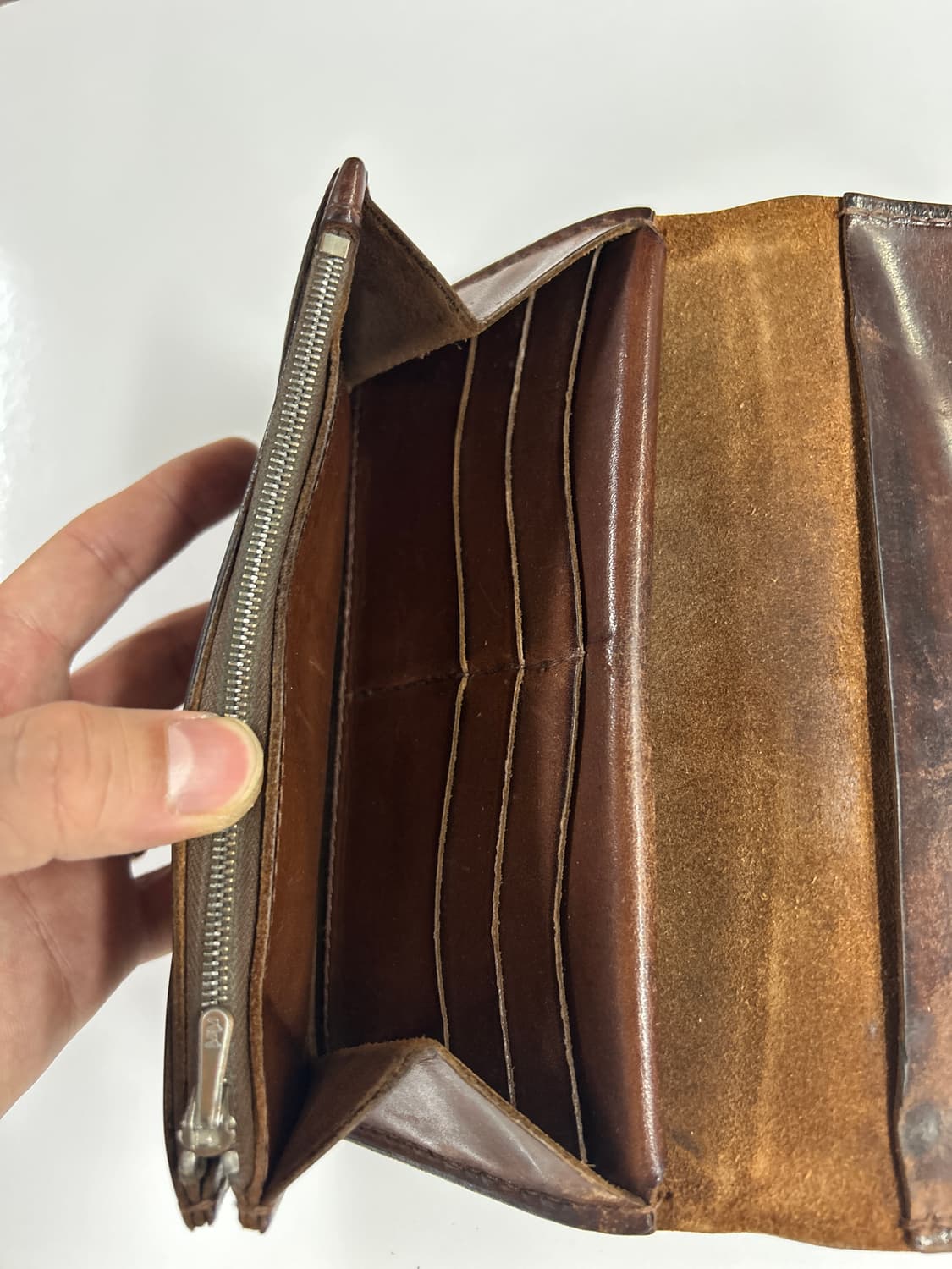 GOROS 고로스 브라운 새들레더 장지갑 상품이미지5