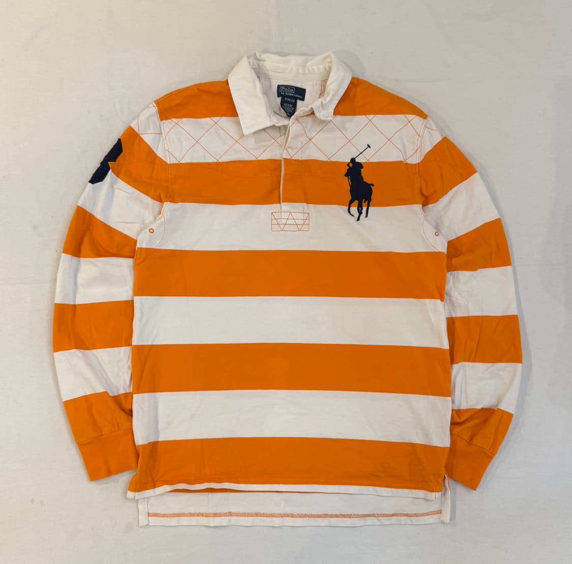 폴로 랄프로렌 빅포니 치프키프 롱슬리브 럭비티 오렌지 상품이미지1
