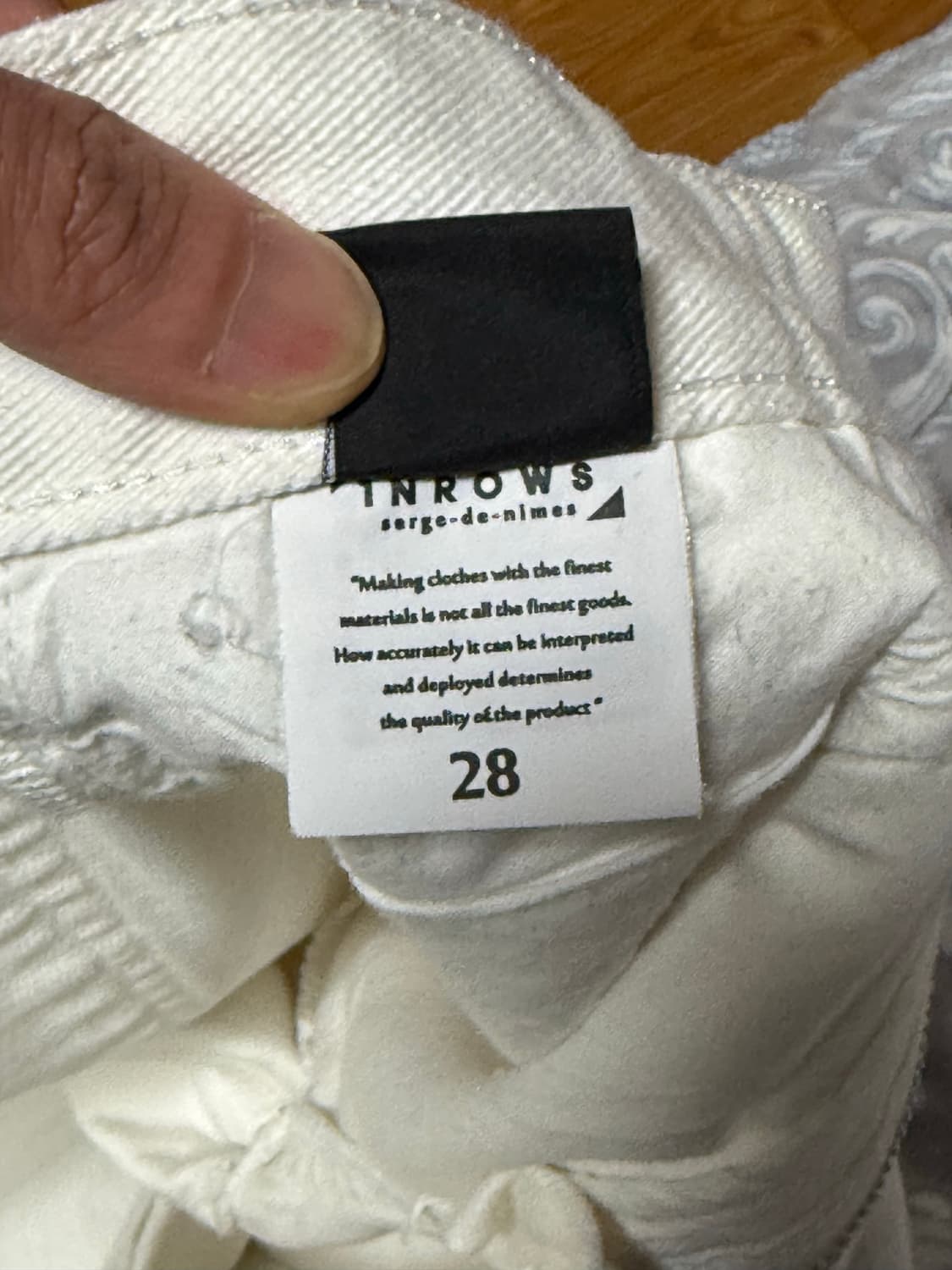 인로우스 - 피렌체 워싱 투턱 컴폴트 와이드 (오프화이트/28) 상품이미지4