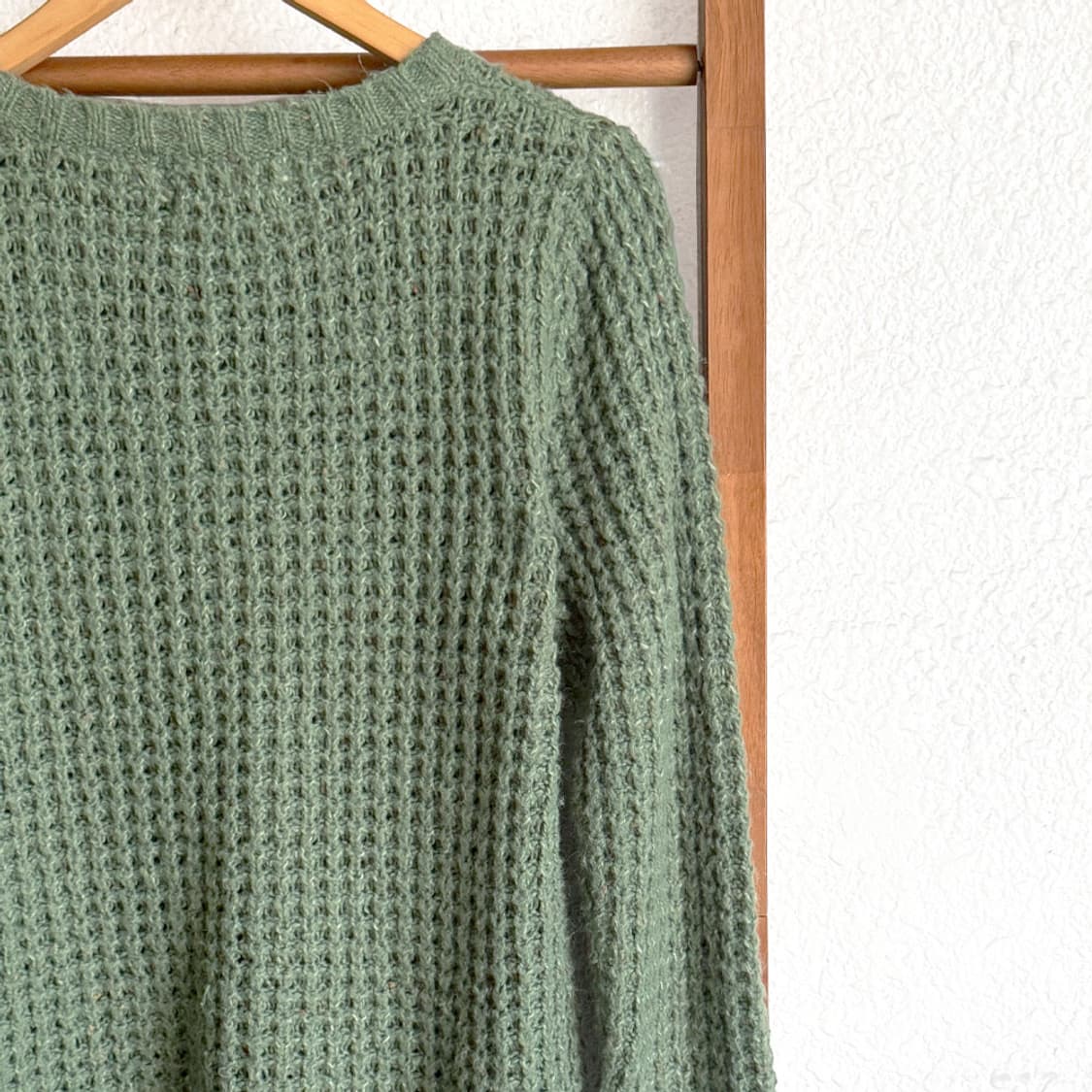 세이지 워플 니트 롱 풀오버 니트 상품이미지7