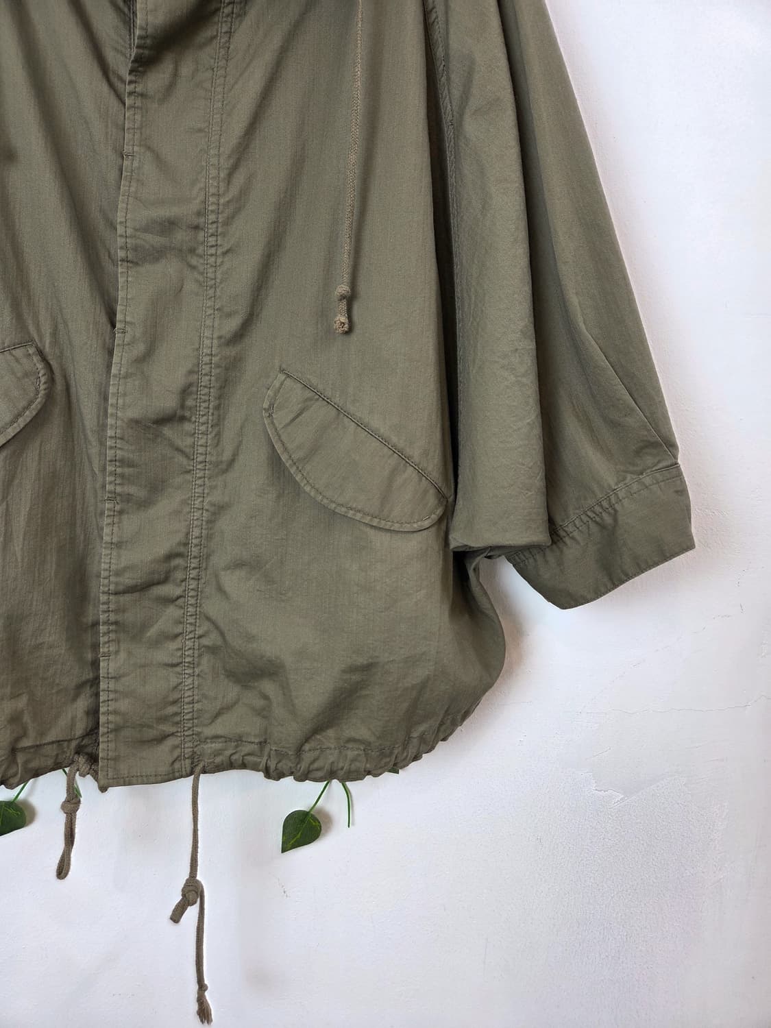 카키 케이프 자켓 상품이미지3