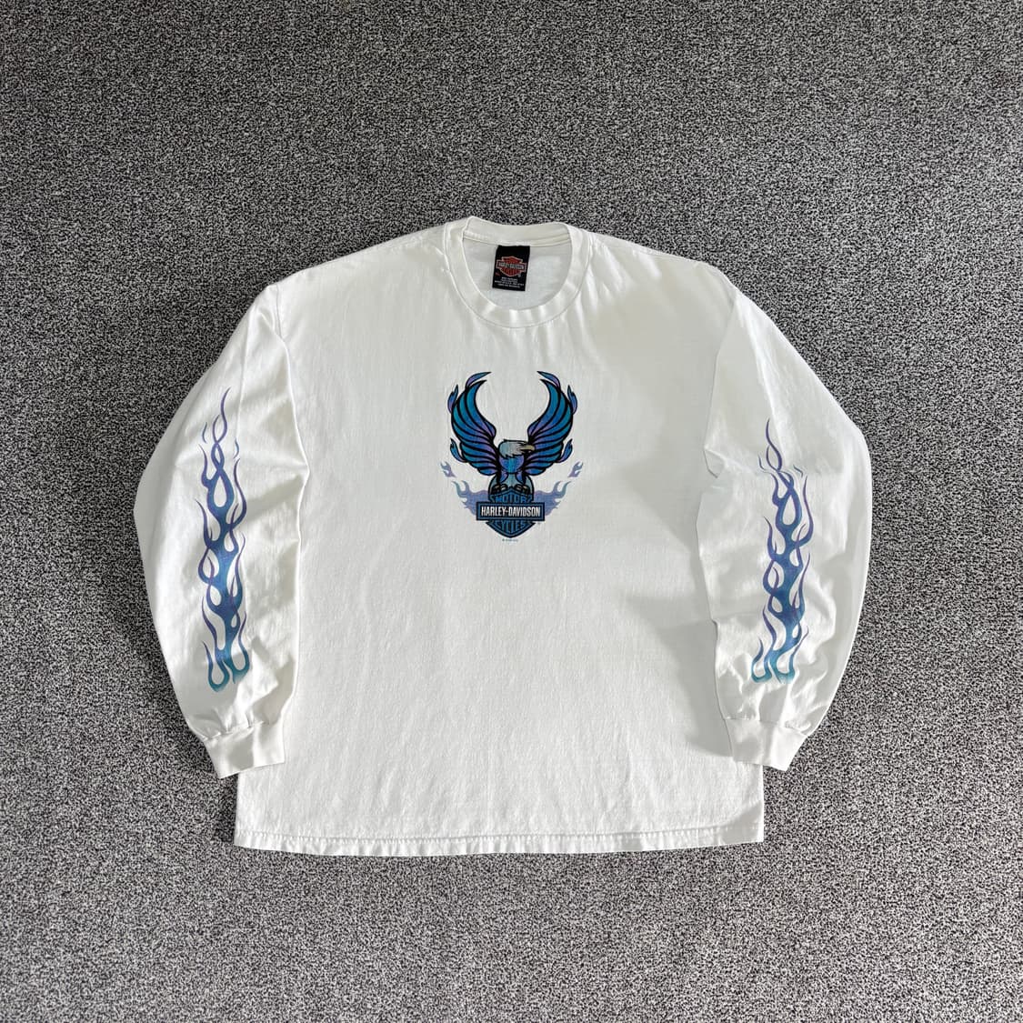 빈티지 할리데이비슨 플레임 롱슬리브 티셔츠 상품이미지1