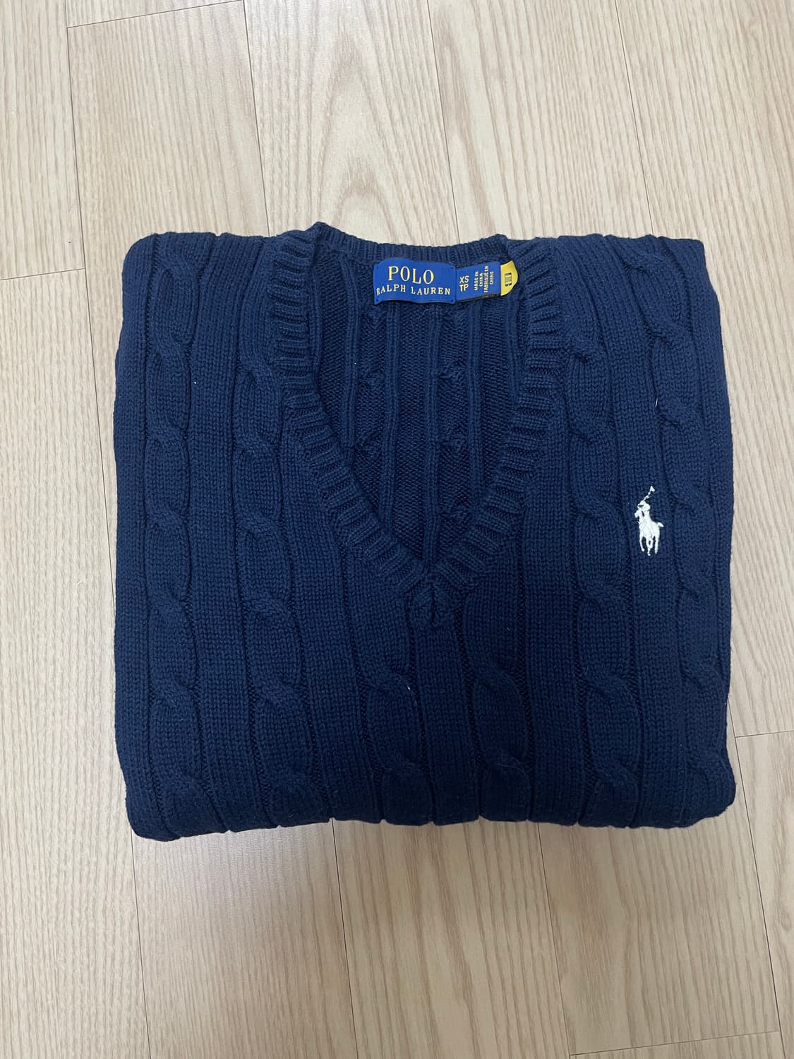 Polo 폴로랄프로렌 브이넥 케이블니트 상품이미지4