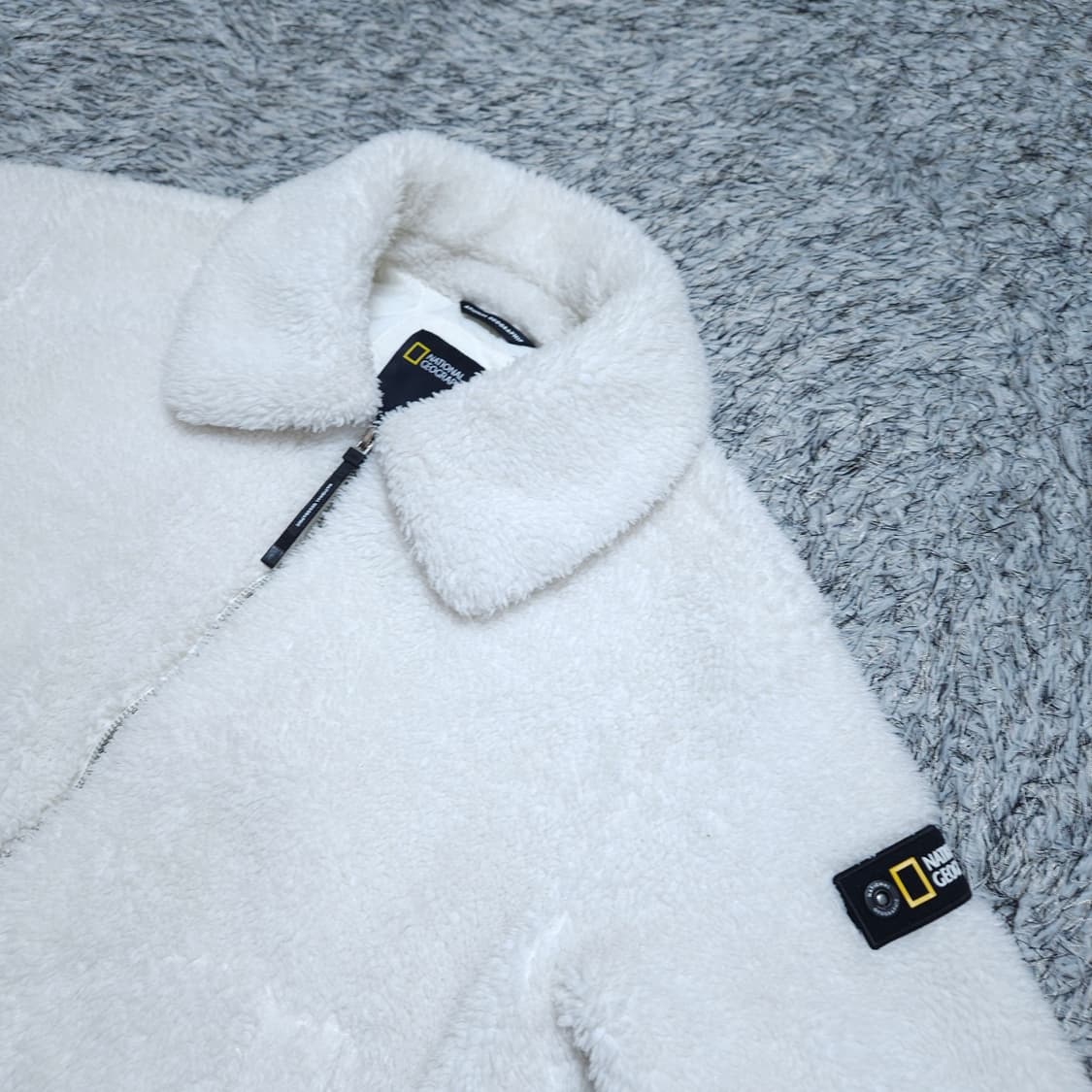 내셔널지오그래픽) S 여자 플리스 뽀글이 숏집업 / 왕눈이샵 상품이미지4