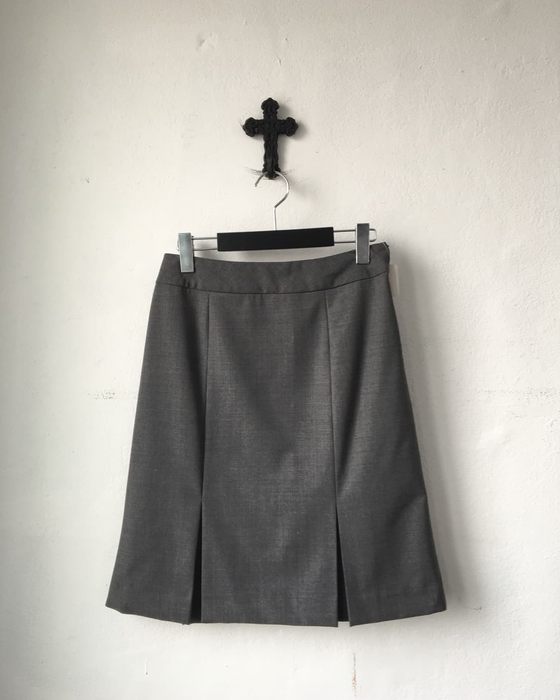 Gray midi skirt 상품이미지1