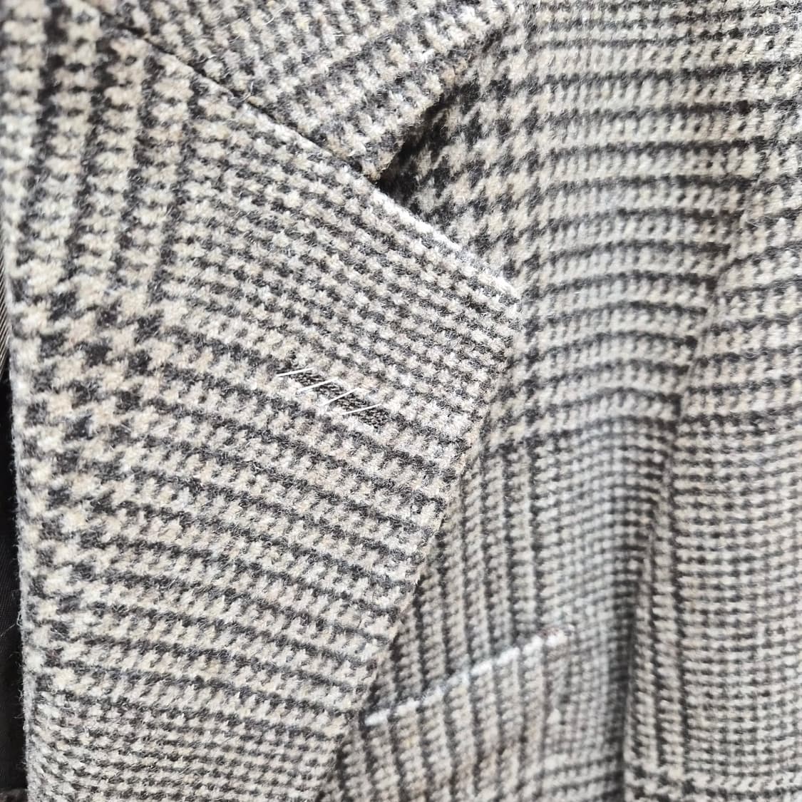 마시모두띠 울 캐시미어 체크 롱 코트 상품이미지6