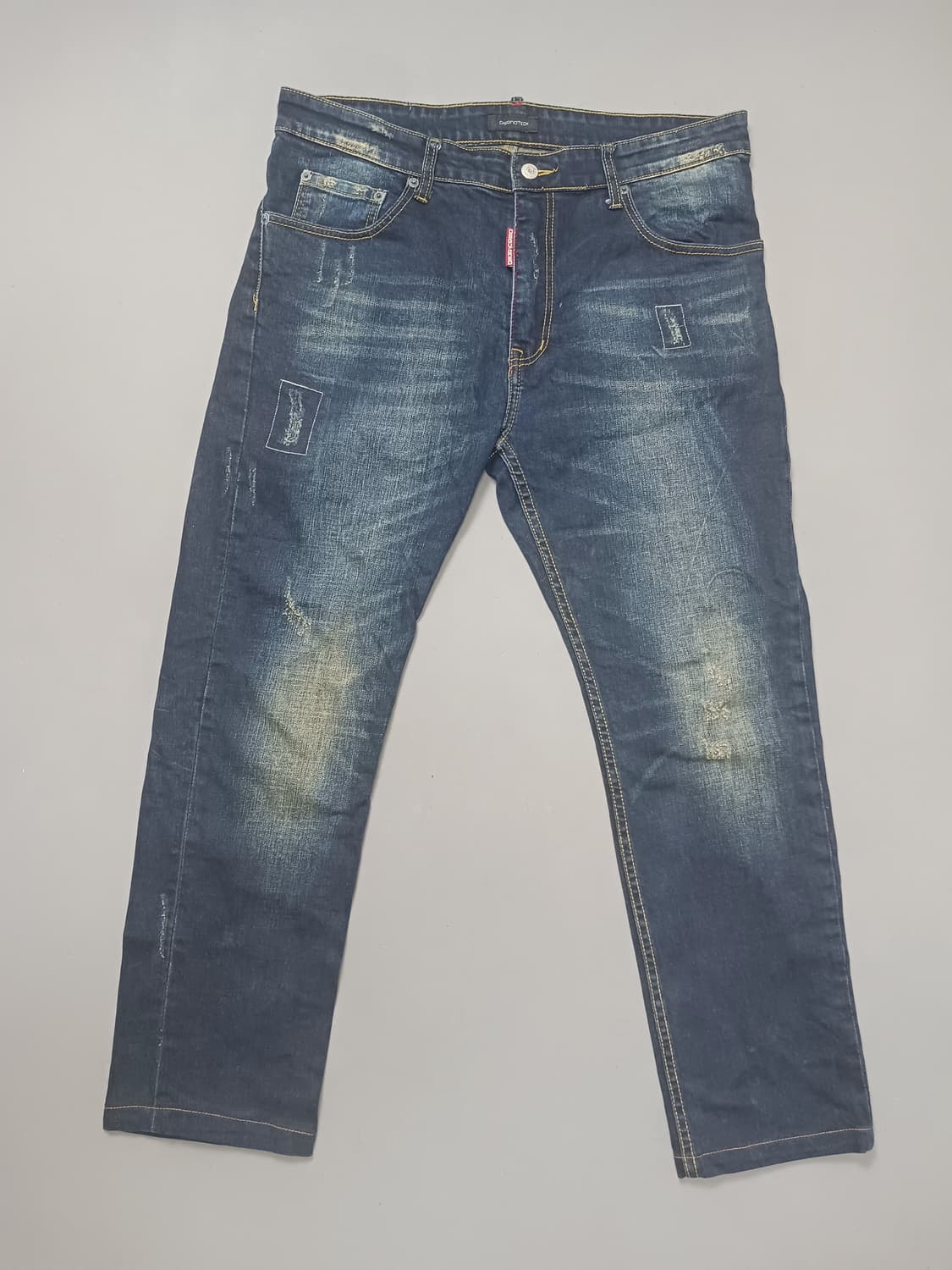 [36] 디스퀘어드2 녹워싱 자수패치 슬림진 청바지 상품이미지1