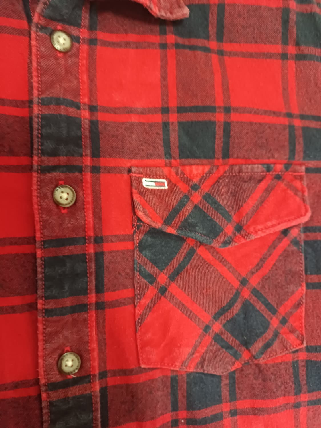 타미 진스(TOMMY JEANS) 체크 셔츠 S 상품이미지6