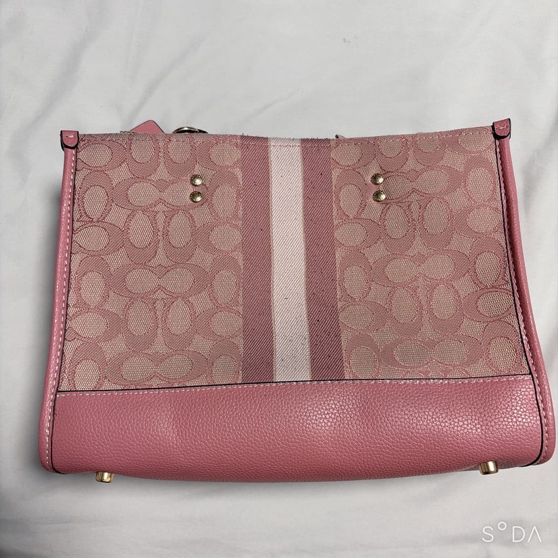 코치 핑크 시그니처 캔버스 토트겸 크로스백 상품이미지2