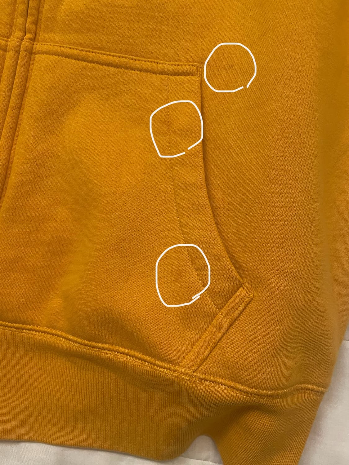 갭 후드집업 옐로우 상품이미지3