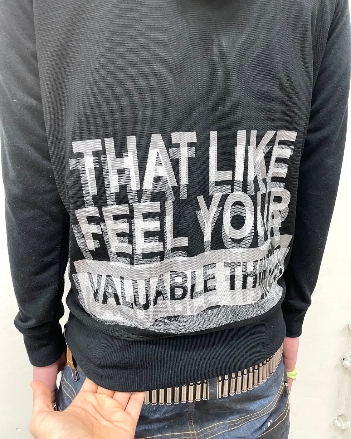 difficult silver lace hooded zip-up  상품이미지3