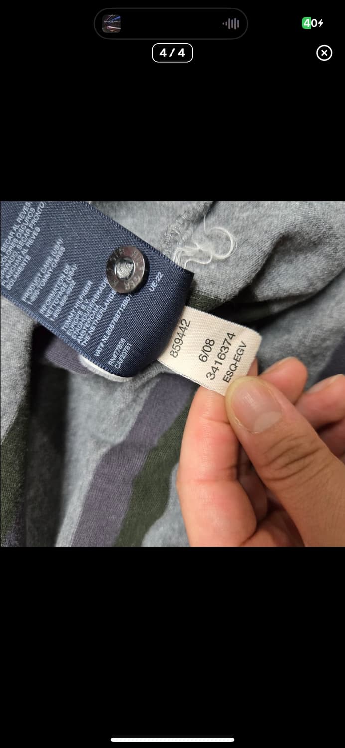 (바배) 타미 힐피거 스프라이트 카라 롱슬리브 상품이미지4