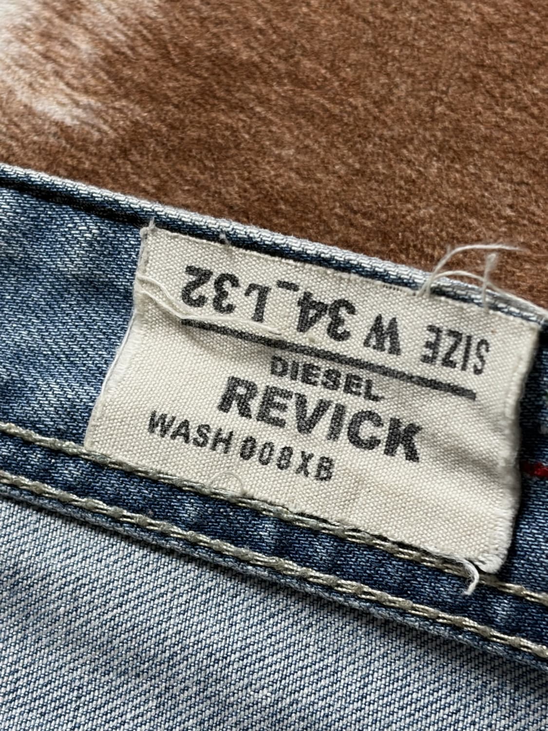 디젤 Revick 데님 팬츠 연청 상품이미지7