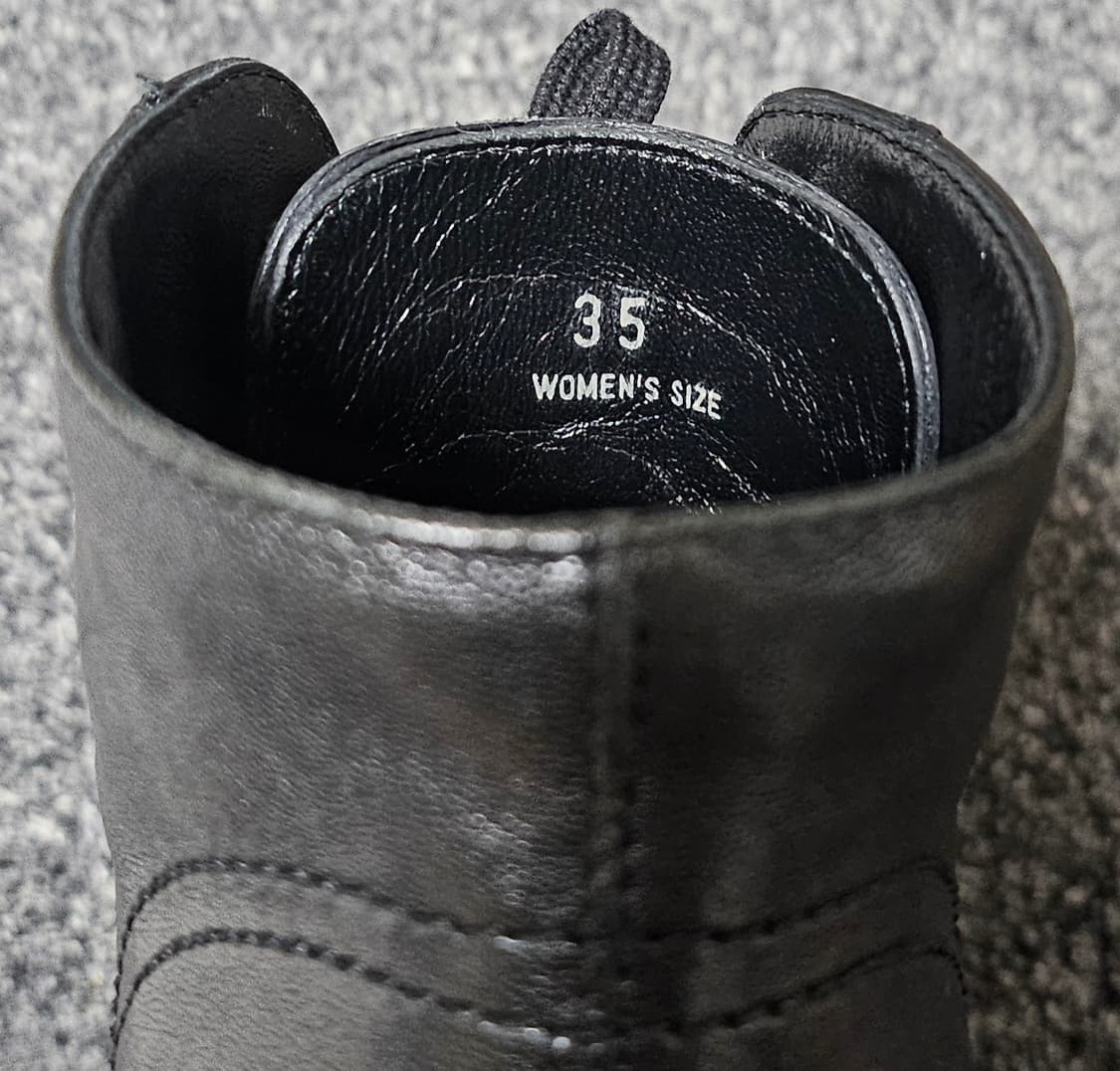 호간 블랙 레이스업 앵클 부츠 상품이미지5