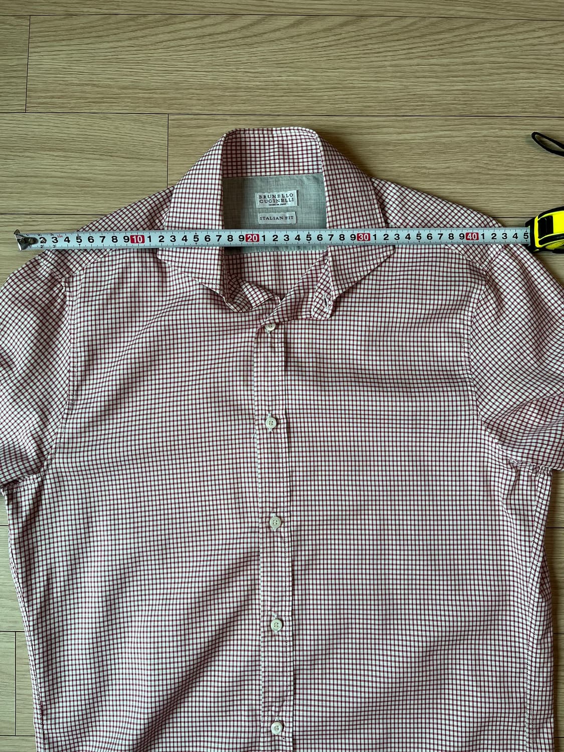 브루넬로 쿠치넬리 체크 셔츠 M 정품 상품이미지8