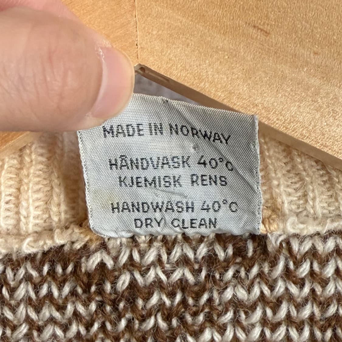 Norwegian Floral Wool Cardigan 상품이미지5