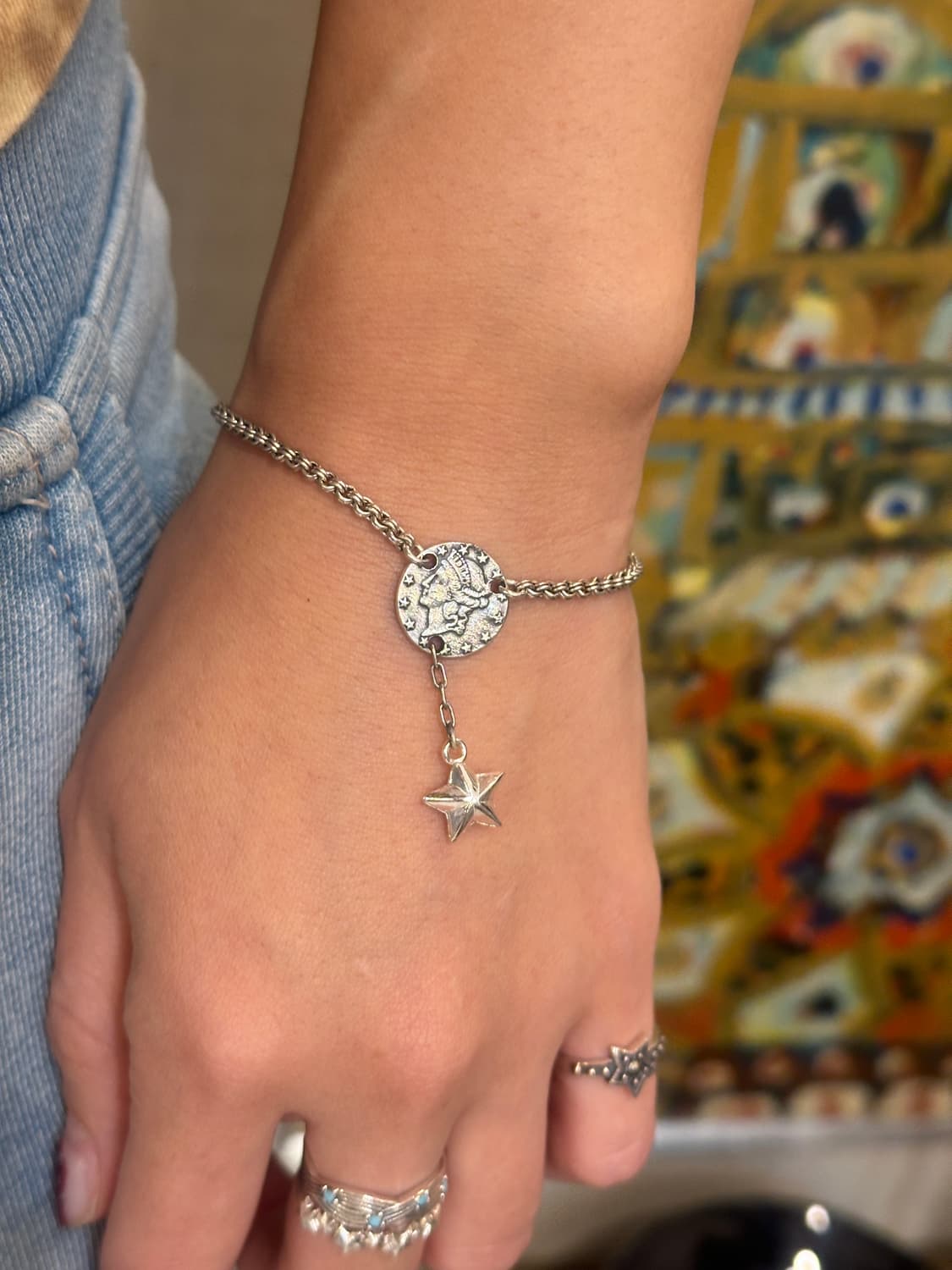 Musta Coin Starbound 925Silver Bracelet  상품이미지2