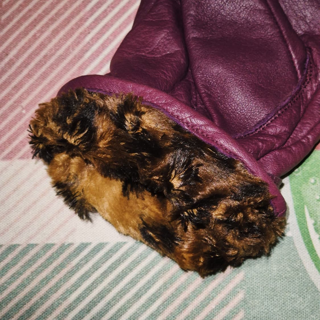 05s 히스테릭글래머 퍼플 레더 스터드 장갑 상품이미지9