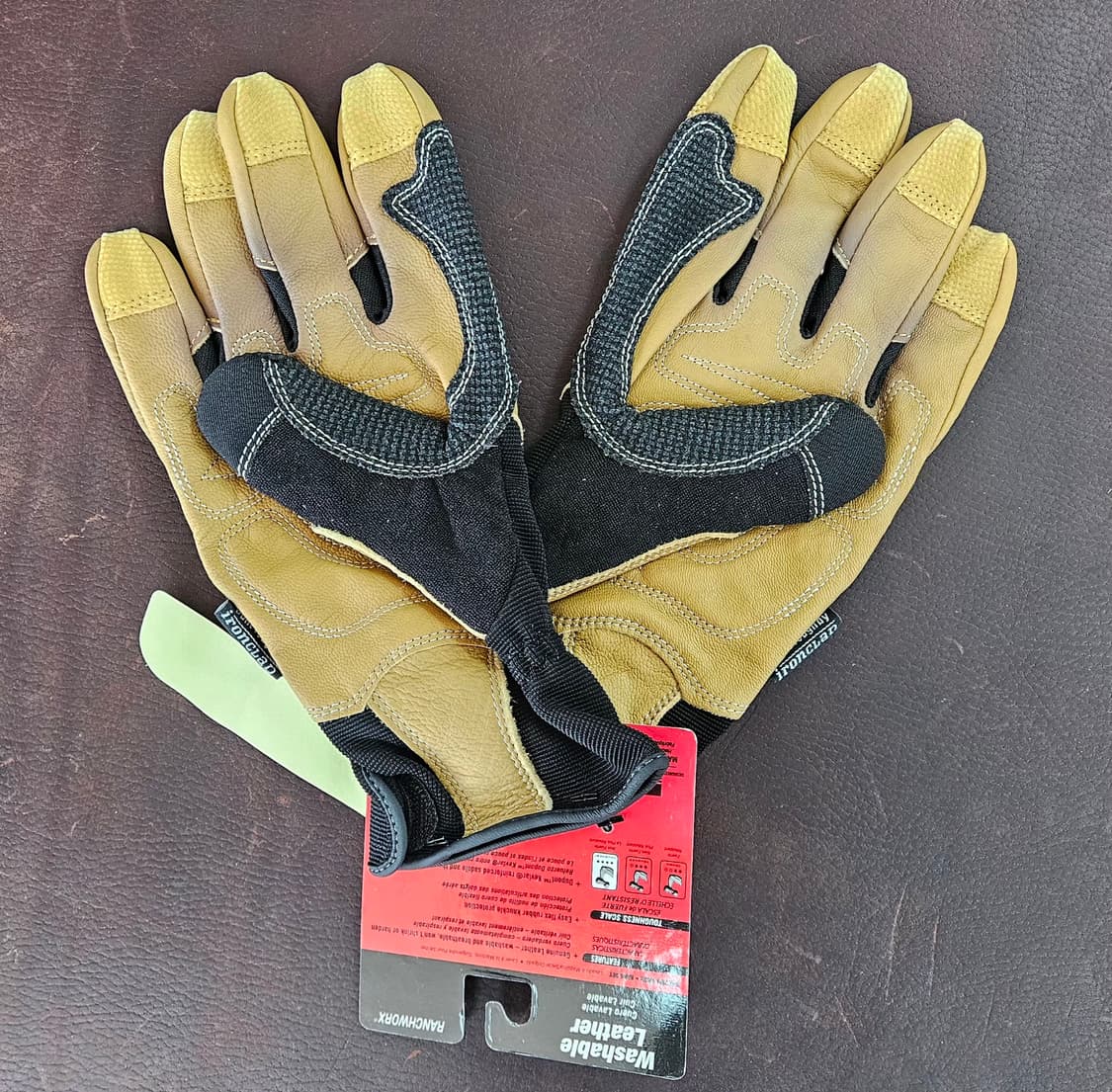 레드윙 렌치웍스 가죽 장갑, XL 2켤레 몽땅 33,000원 상품이미지4