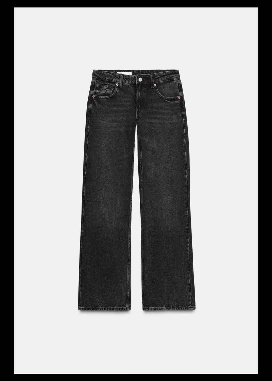 ZARA wide leg 로우라이즈 블랙 36 상품이미지1