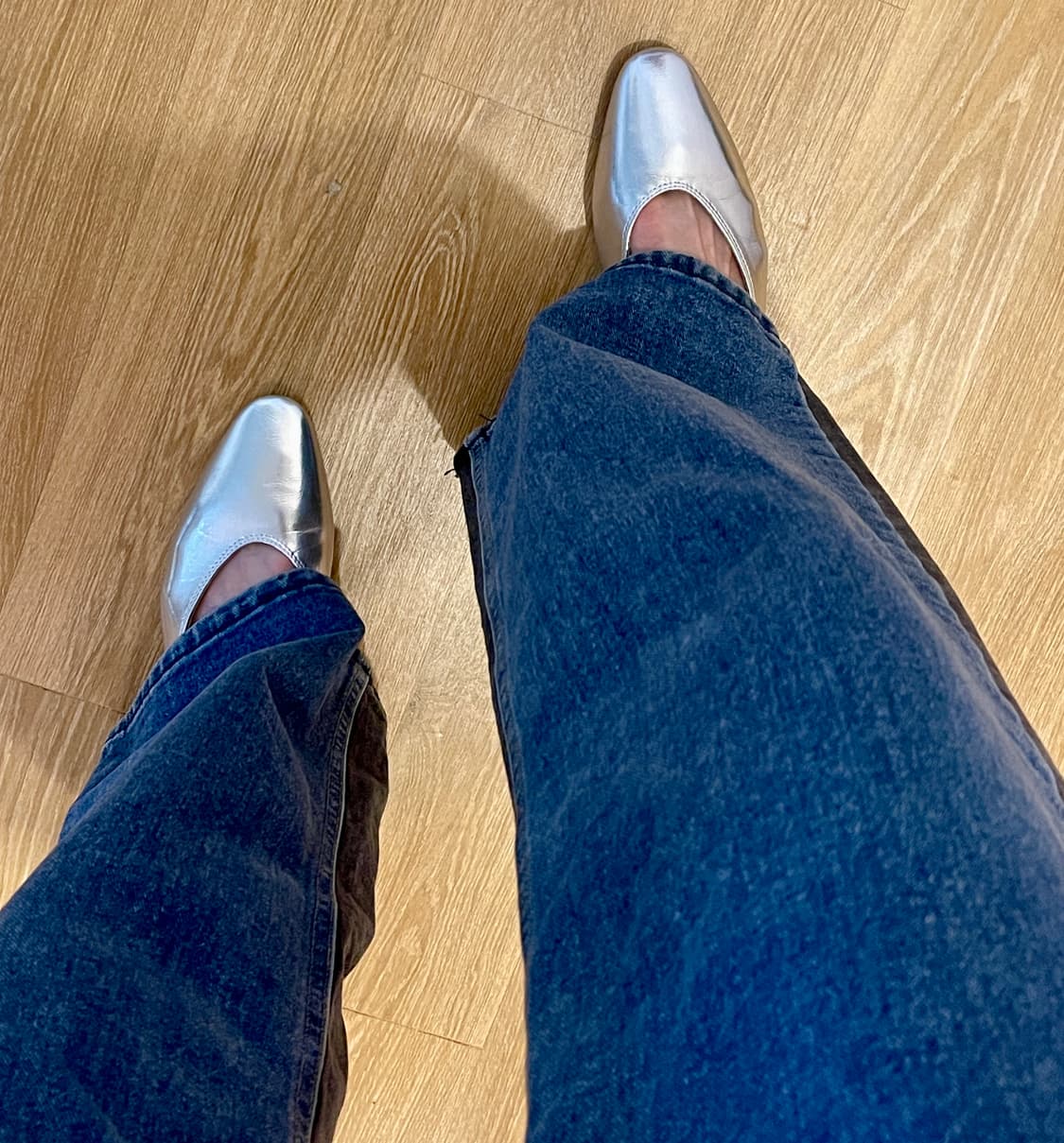 실버 메리제인 플랫 245 사이즈 /실착1회 거의 새 제품 상품이미지6