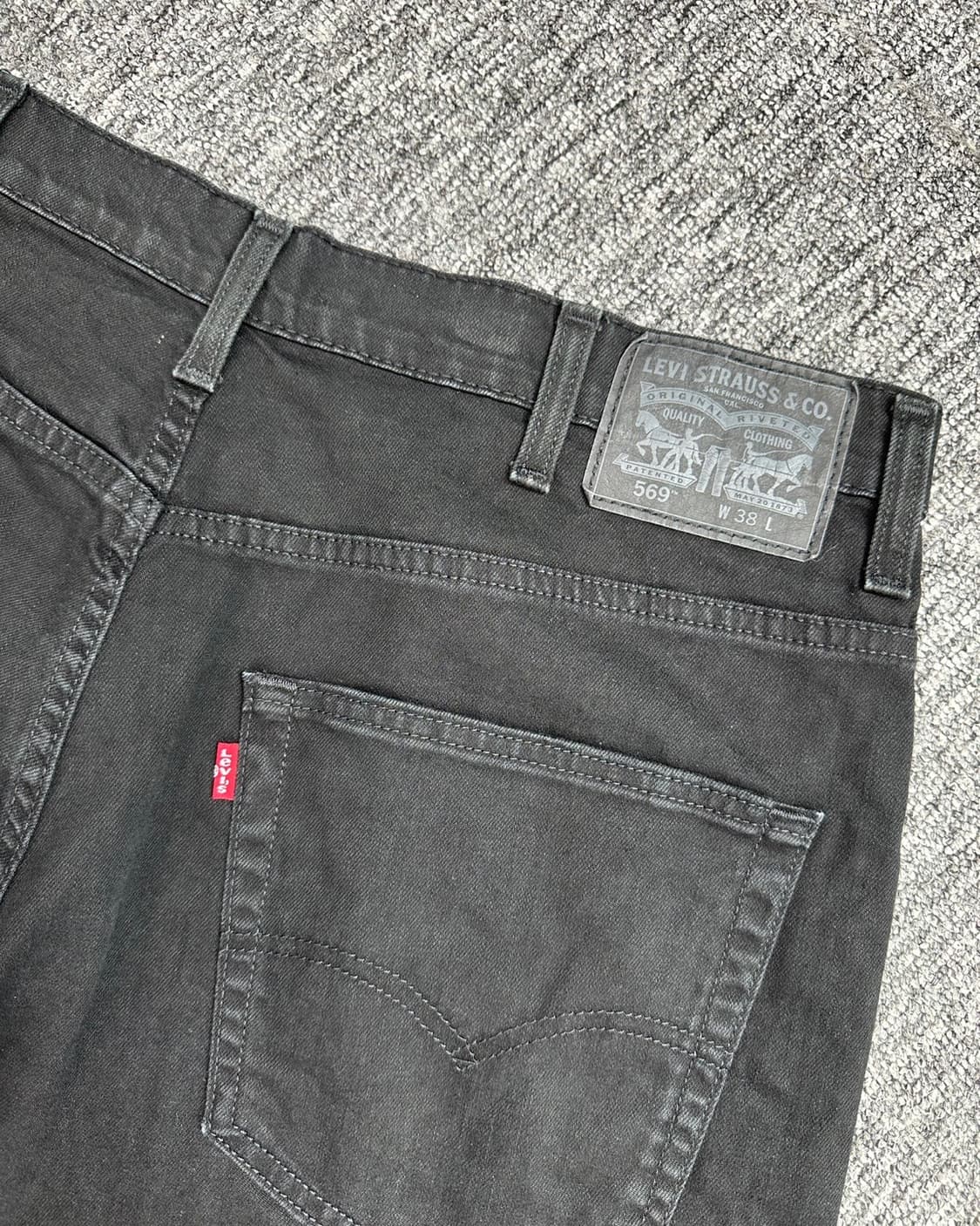 (허단49)리바이스 569 블랙반바지-M827 상품이미지6