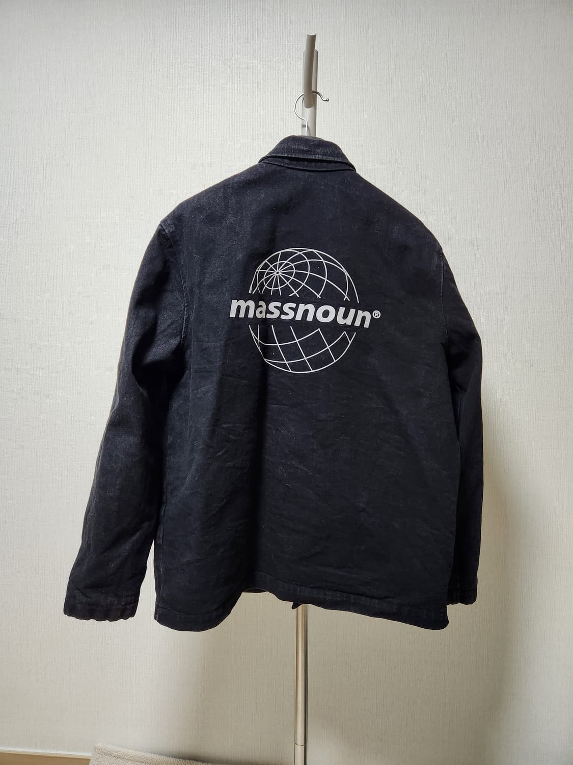 매스노운 블랙 데님 코치 자켓 XL 상품이미지2